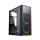 Obudowa GEMBIRD Midi Tower Fornax M100RGB ATX wentylatory RGB Czarna CCC-FC-M100RGB